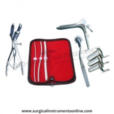 Hegar uterine dilator 3 pieces set,3-4, 5-6, 11-12, pinwheel, mathieu, grave large, collin 3pcs